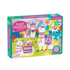 Mudpuppy Fuzzy Puzzle - Země Llam (42 ks)