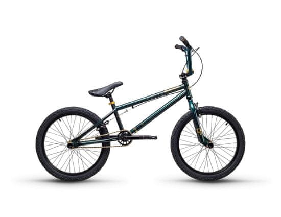 S'COOL Detský BMX bicykel XtriX 40 tmavozelený/zlatý (od 120 cm)