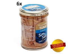 Sun&Sea Tuniak žltoplutvý vo vlastnej šťave 6 × 200 g