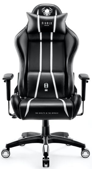 Diablo Chairs X-One 2.0, čierna/biela (5902560337884)