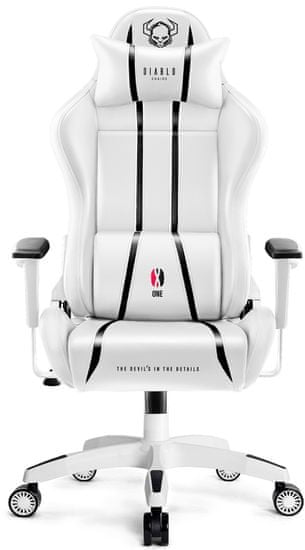 Diablo Chairs X-One 2.0, biela/čierna (5902560337822)