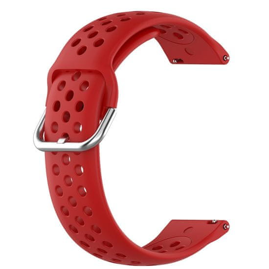 BStrap Silicone Dots remienok na Samsung Galaxy Watch 3 45mm, red