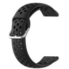 BStrap Silicone Dots remienok na Samsung Galaxy Watch 3 45mm, black