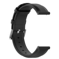 BStrap Leather Lux remienok na Samsung Galaxy Watch 3 45mm, black