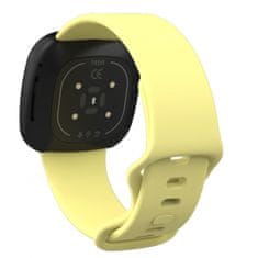BStrap Silicone (Large) remienok na Fitbit Versa 3, yellow