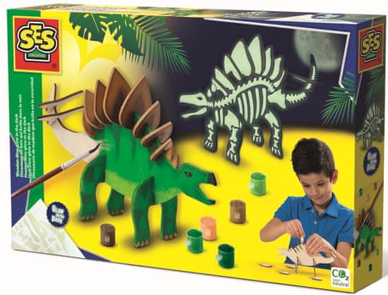 SES Výroba svietiaceho dinosaura
