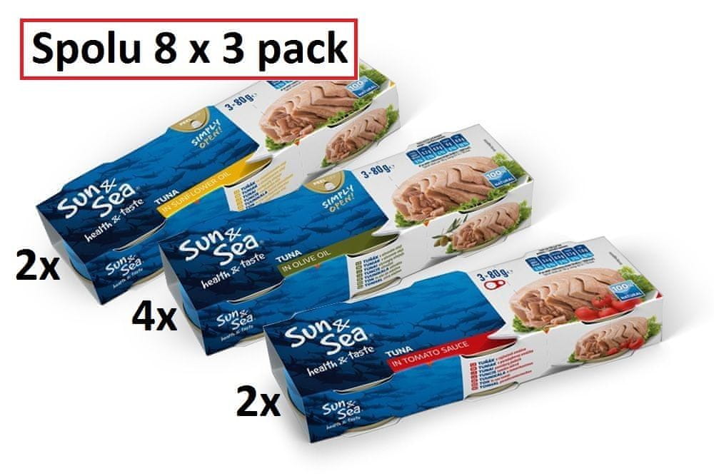 Sun&Sea Tuniak 8x3pack (24x80g) balíček