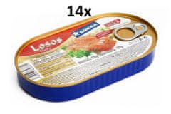 SOKRA Losos filety vo vlastnej šťave 170 g, 14ks