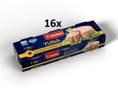 SOKRA Tuniak v slnečnicovom oleji 16x3pack