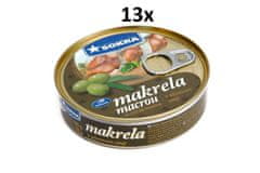 SOKRA Makrela v olivovom oleji 160 g, 13ks