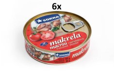 SOKRA Makrela v paradajkovej omáčke 160 g, 6ks