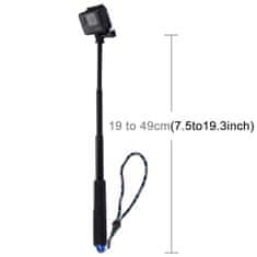 PU150 selfie tyč pre športové kamery, čierna