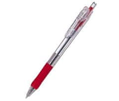Zebra Guľôčkové pero "Tapli Clip ECO", červená, 0,21 mm, so stiskacím mechanizmom, 38333-10