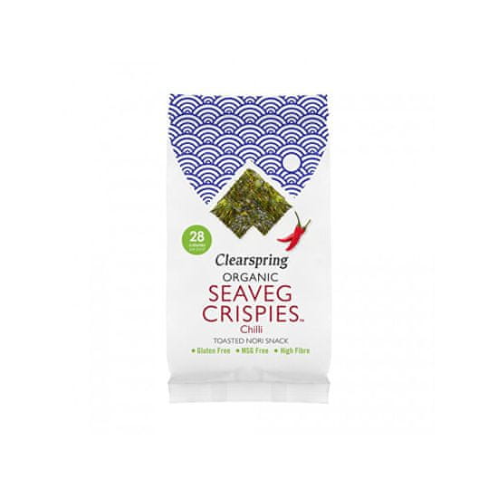 Clearspring Seaveg crispies - Chrumky z morskej riasy Nori s chilli BIO 4 g