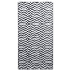 Petromila vidaXL Vonkajší koberec bielo-čierny 190x290 cm PP
