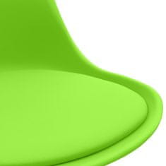 Vidaxl Kancelárske stoličky 2 ks zelené umelá koža