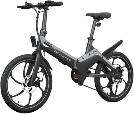 Elektrický skladací bicykel MS Energy E-bike i10 kompaktný ebike LCD displej jazdné režimy odnímateľná batérie dlhý dojazd skladacia konštrukcia LED osvetlenie Shimano výbava osadenie Shimano mechanické kotúčové brzdy