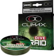 Climax Splietané potápavé šnúry iBraid Dive - 0,08mm/3,2kg/135m - olivová