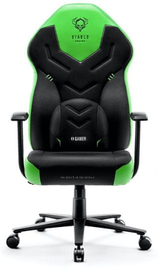 Diablo Chairs X-Gamer 2.0, čierna/zelená (5902560337471)