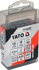 YATO  Bit krížový 1/4" PH2 x 50 mm 10 ks