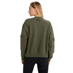 Lee Mikina Pocket Sweatshirt Olive Green L