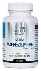 Adelle Davis Magnézium, 200 mg a B6 40mg, 100 kapsúl