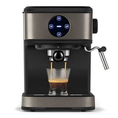 Espresso kávovar Black+Decker, BXCO850E, 20 barov, nádrž 1.5l, 850 W