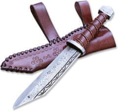 Madhammers Kovaný nôž - Sax Heimdall tmavo hnedý, 34 cm