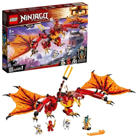 LEGO Ninjago 71753 Útok ohnivého draka - rozbalené