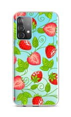 TopQ Kryt Samsung A52 silikón Strawberries 57398