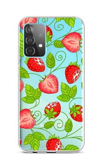 TopQ Kryt Samsung A52 silikón Strawberries 57398