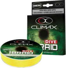 Climax Splietané potápavé šnúry iBraid Dive - 0,20mm/10,6kg/135m - fluo žltá