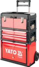 YATO  Vozík na náradie 3 sekcie, 2 zásuvky