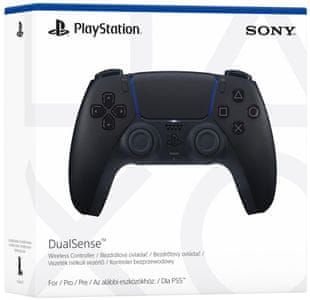 Sony PS5 DualSense, biely mikrofón reproduktory haptická odozva ergonómia