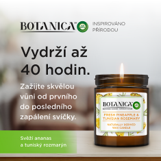 Air wick Botanica by sviečka - Svieži ananás a tuniský rozmarín 205 g