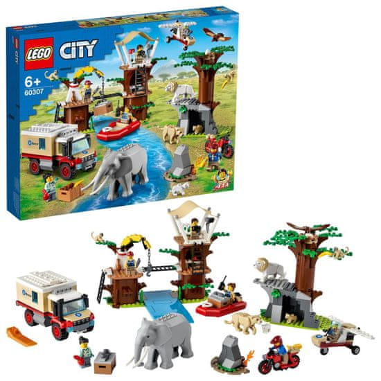 LEGO City 60307 Záchranársky kemp v divočine
