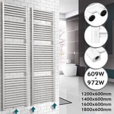 shumee Kúpeľňový radiátor 1600 x 600 mm, biely