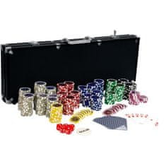 Greatstore Pokerový set, 500 žetónov Ultimate black