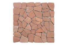 Greatstore Mramorová mozaika Garth- červená / terakota - obklady 1 m2