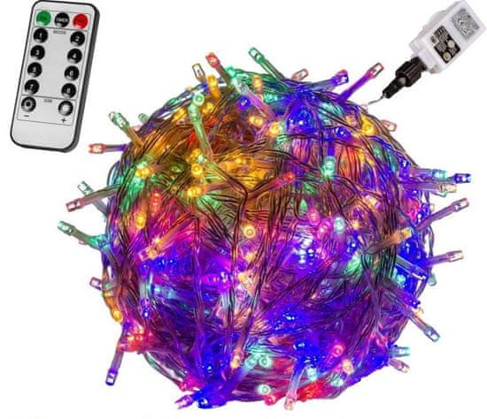 Greatstore VOLTRONIC Vianočná reťaz - 600 LED, farebná, ovládač