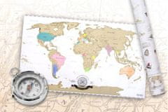 shumee Stieracia mapa sveta - zlatá
