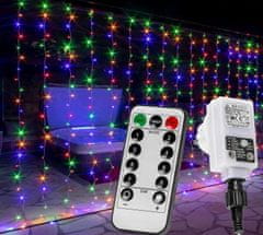 shumee VOLTRONIC Vianočný svetelný záves - 6x3 m, 600 LED, farebný