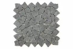Greatstore Mozaika Garth z andezitu - čierna / tmavo sivá- obklady 1 m2