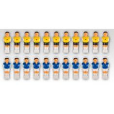shumee Náhradné figúrky na stolný futbal žltá modrá 22 ks