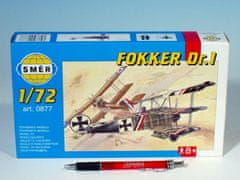 shumee Model Fokker DR.1 1:72 8,01x9,98cm v krabici 25x14,5x4,5cm