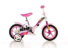 Greatstore Detský bicykel DINO Bikes 101GLN ružová 10&quot;