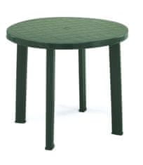 Greatstore Plastový stôl TONDO - zelený