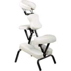 shumee Masážna stolička Movit skladacia biela 8,5 kg