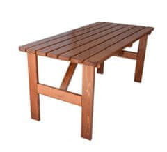 shumee Záhradný drevený stôl Viking - 180 cm, lakovaný