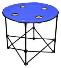 Greatstore Stôl kempingový skladací SPLIT modrý